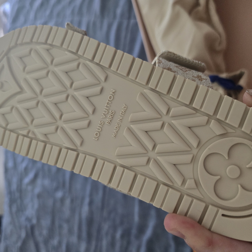 Louis Vuitton Beige Monogram Sandals - Picture 2 of 4